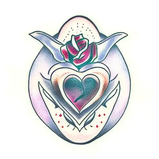 Ruby love solitude  tattoo design idea