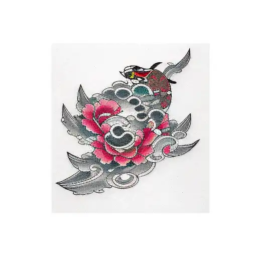 Ruby love solitude  tattoo design idea