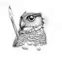 Ruby love solitude  tattoo design idea