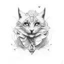 Ruby love solitude  tattoo design idea
