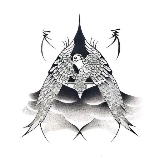 Swift bird tattoo design idea