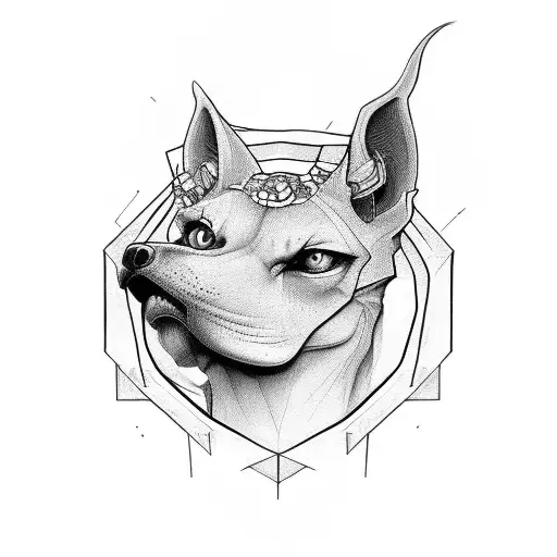 Folded withs with broken halo tattoo design idea