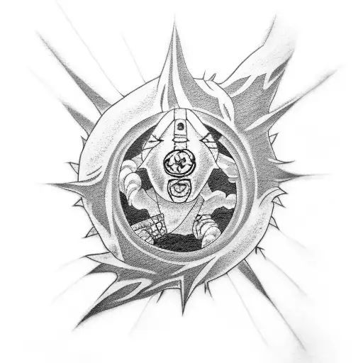 Tattoo which contains Madara Jiraiya and Pain from Naruto  tattoo design idea