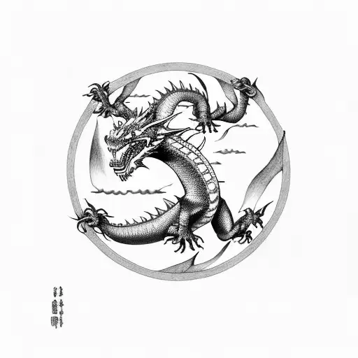 Roku's dragon from Avatar the Last Airbender tattoo design idea