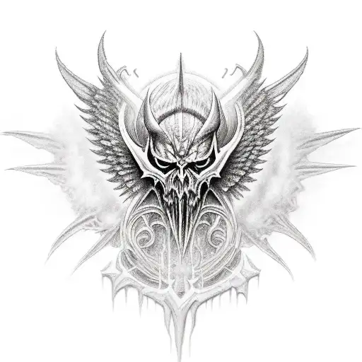 tyrael diablo tattoo design idea