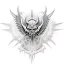 tyrael diablo tattoo design idea