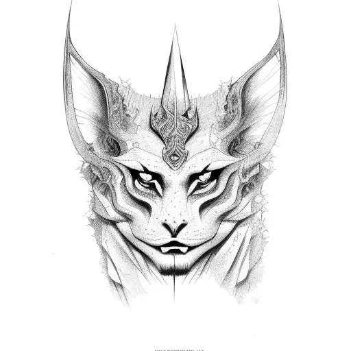 black lip print with 666 tattoo design idea