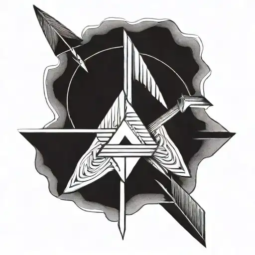 three arrows forming tattoo design idea