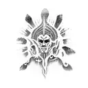 rain earth fire tattoo design idea