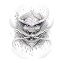 rain earth fire tattoo design idea