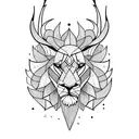 springbok with lion and proteas tattoo design idea