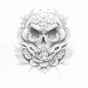 name Matz name Julian Flower Fineline tattoo design idea