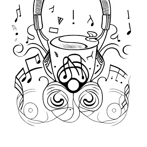 for person who feel music with emotions  tattoo design idea