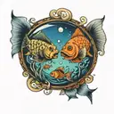 we are two lost souls swimming in a fish bowl  tattoo design idea