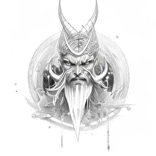 lucifer tear tattoo design idea