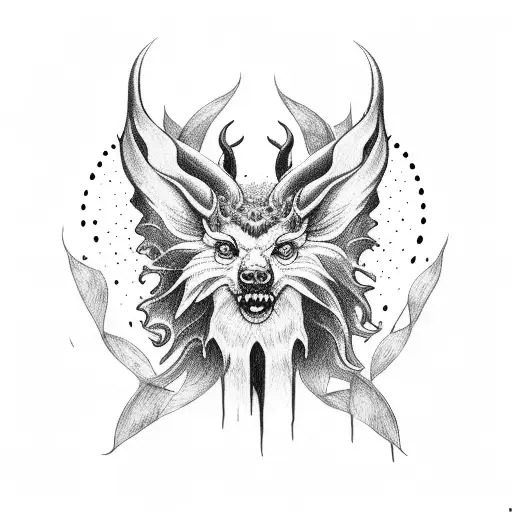 black forest with 1992 and 2003 and lucifer tear tattoo design idea