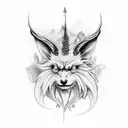 black forest with 1992 and 2003 and lucifer tear tattoo design idea