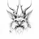 black forest with 1992 and 2003 and lucifer tear tattoo design idea