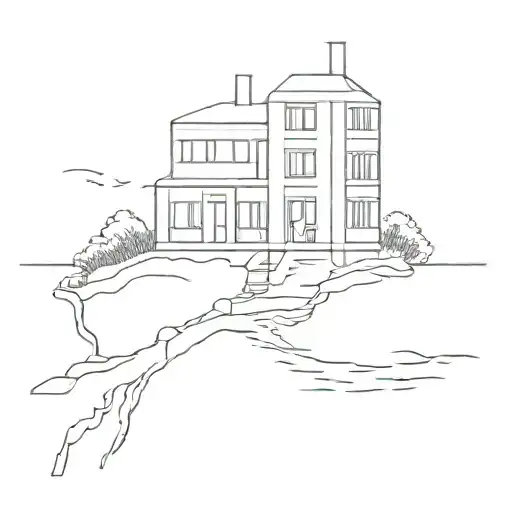 perspective view tattoo design idea