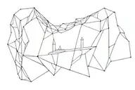 perspective view tattoo design idea