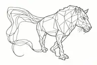 perspective view tattoo design idea