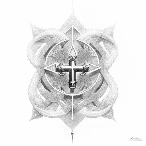 Ankh Symbol tattoo design idea