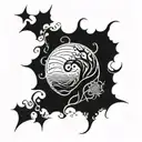 tangled sea tattoo design idea
