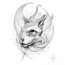 lyra constalation tattoo design idea