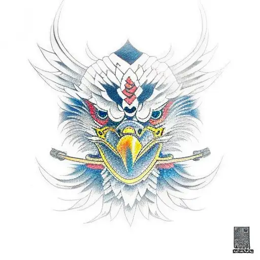 Eagle tattoo design idea