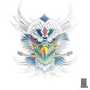 Eagle tattoo design idea