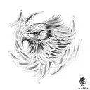 Eagle tattoo design idea