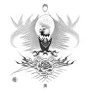 Eagle tattoo design idea