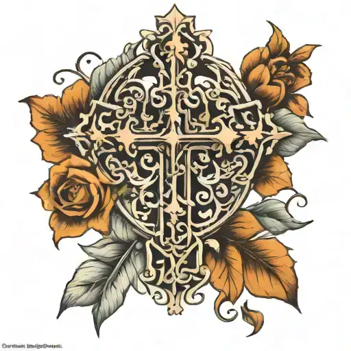 cross tattoo on the forearm make it look cool tattoo design idea