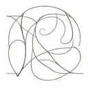 Overlapping letters A tattoo design idea