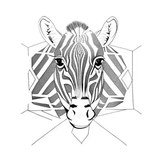 zebra tattoo design idea