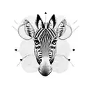 zebra tattoo design idea
