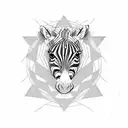 zebra tattoo design idea