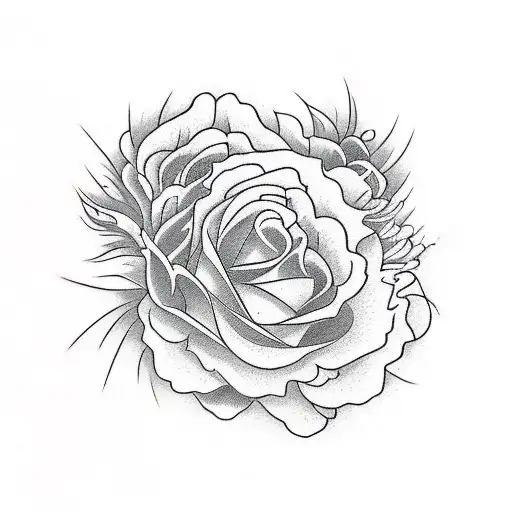 Garden roses and anemones tattoo - Tattoogrid.net