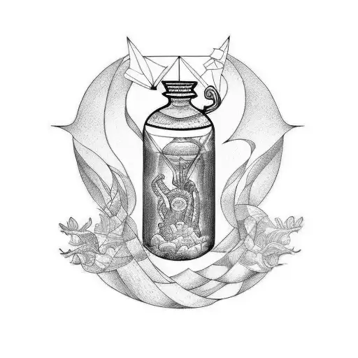 pandora's jar, Greek mythology tattoo design idea