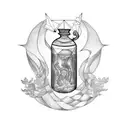 pandora's jar, Greek mythology tattoo design idea