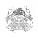 pandora's jar, Greek mythology tattoo design idea