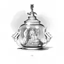 pandora's jar, Greek mythology tattoo design idea