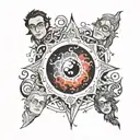 the big bang theory tattoo design idea