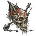 sad boyz tattoo design idea