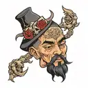 sad boyz tattoo design idea