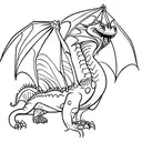 Dragon from how to train your dragon tattoo design idea