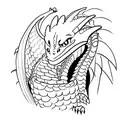 Dragon from how to train your dragon tattoo design idea