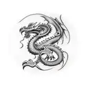 Dragon from how to train your dragon tattoo design idea