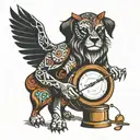 percussion tattoo design idea