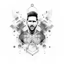 Messi Infinity tattoo design idea